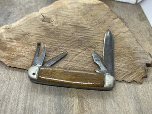 Antique early 1900s ￼Walden USA Wood scouts camp knife - Picture 1 of 6