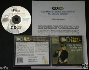 Woodwinds CD Spartiti FLAUTO METODI STUDI ENSEMBLE ULTIMATE Mac PC CD-ROM - Foto 1 di 1