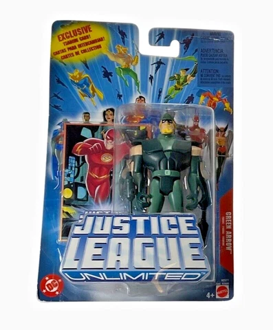 Green Arrow Action Figure 4 1/2" Justice League Unlimited DC Mattel 2005 NEW Cover