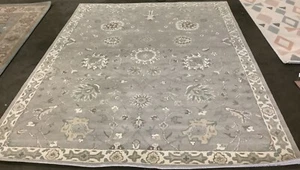 SILVER / IVORY 8' X 10' Back Stain Rug, Reduced Price 1172674335 HG824B-8 - Picture 1 of 4
