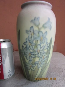 MINT Rookwood Matte 8.75" Texas Bluebell Vase 1937 Shirayamadani Uncrazed - Picture 1 of 6