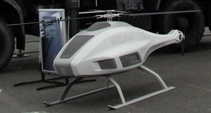 Saab Skeldar V-150 VTOL UAV Heilicopter Wood Model Replica Large Free Shipping - Picture 1 of 2