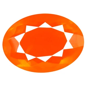 6.21 ct Superior Oval Cut (17 x 12 mm) Mexico Orange Red Fire Opal Gemstone - Picture 1 of 1