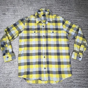 Gap Kids Size XL (12) Boys Shirt Flannel Button Up Long Sleeve Casual Plaid - Picture 1 of 10