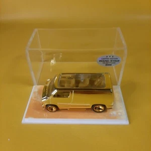 Hot Wheels '77 DODGE VAN Gold CHROME (WANGSTAR CUSTOM) Limited REAL RIDERS +case - Picture 1 of 18