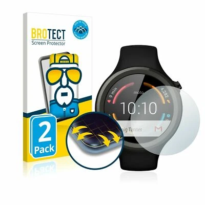 Motorola Moto 360 Sport, 2 x BROTECT® Flex 3D Curvado Cubierta Completa Protector de Pantalla Foto 1 de 4