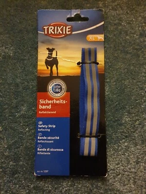 Banda de Tira de Seguridad Reflectante Trixie Azul/Gris XL 65cm 19mm Art No.: 1297 Foto 1 de 2
