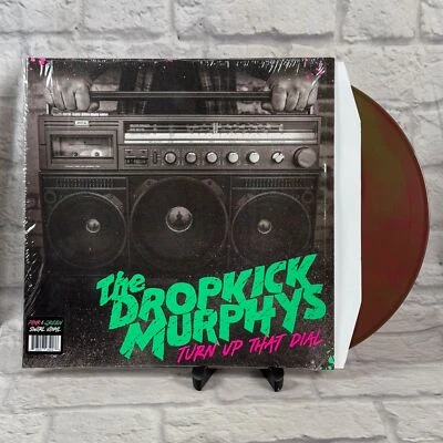 The Dropkick Murphys Turn Up That Dial Pink Green Swirl Colored Vinyl LP MISTAKE - Image 1 of 4