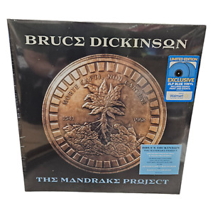Bruce Dickinson The Mandrake Project Blue Vinyl with Autographed Print + Stencil