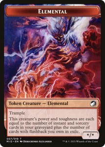 x1 Elemental MID Innistrad Midnight Hunt MTG 7/19 TOKEN M/NM 1x - Picture 1 of 1