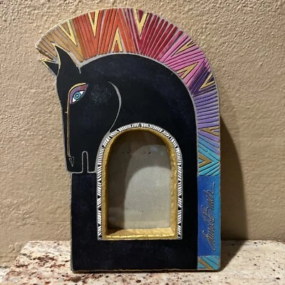 Vintage Laurel Burch Horse Head Picture Frame Fits 4 x 3.25" Photo 1999 - Image 1 of 4