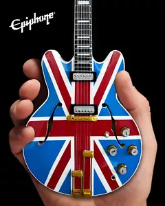 Guitarra John Lennon Union Jack Epiphone Casino - Miniatura Coleccionable Beatles Reino Unido - Imagen 1 de 8