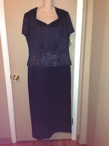 LIZ CLAIBORNE NIGHT LADIES LONG DRESS SIZE 16 NEW $190 - Picture 1 of 8
