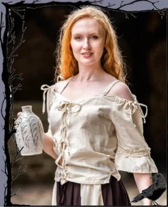 Blusa de mercado medieval - Roaena @ oferta especial Leonardo carbono pieza única - Imagen 1 de 2