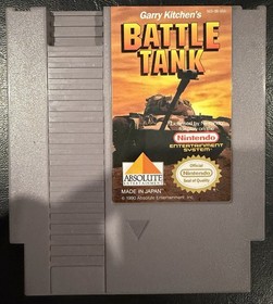 Garry Kitchen's Battle Tank (Nintendo NES) 1990 Official Nintendo Untested
