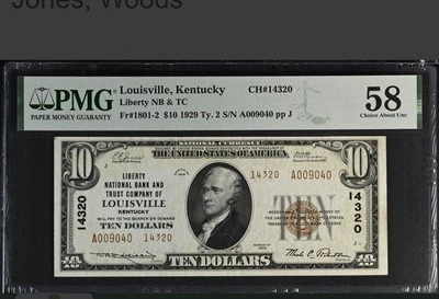 Liberty NB & TC Louisville Kentucky, $10 1929 Ty. 2 Small Size - Image 1 of 4