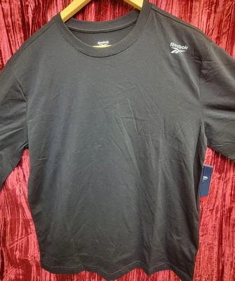 Camisa Reebok Volt negra L/S manga larga para hombre mediana M nueva con etiquetas tienda deportiva nueva con etiquetas Foto 1 de 4