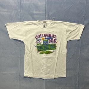 T-shirt vintage 1998 Columbus Ohio 10K maratona corsa taglia grande - Foto 1 di 6