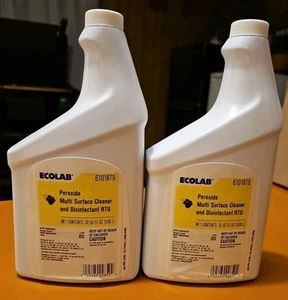 2- ECOLAB Commercial Peroxide Multi Surace Disinfectant 32 OZ ea #6101879 - Picture 1 of 3