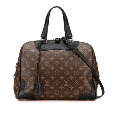 Bolso Louis Vuitton Monograma Macassar Retiro PM M50058 Negro Usado Foto 1 de 4