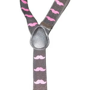 Tirantes ajustables negros bigote rosa Aeropostale - Imagen 1 de 6
