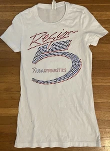 Bella Gymnastics Region 5 White T Shirt Women’s Size:Small EUC - Picture 1 of 3