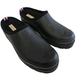 Hunter Brand Play Clog Comfort Water Resistant Black Womens Size 10 New!! - Picture 1 of 6