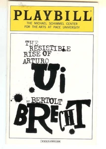The Resistible Rise of Arturo Ui Playbill - Al Pacino - Octubre 2002 - Coleccionable - Imagen 1 de 3