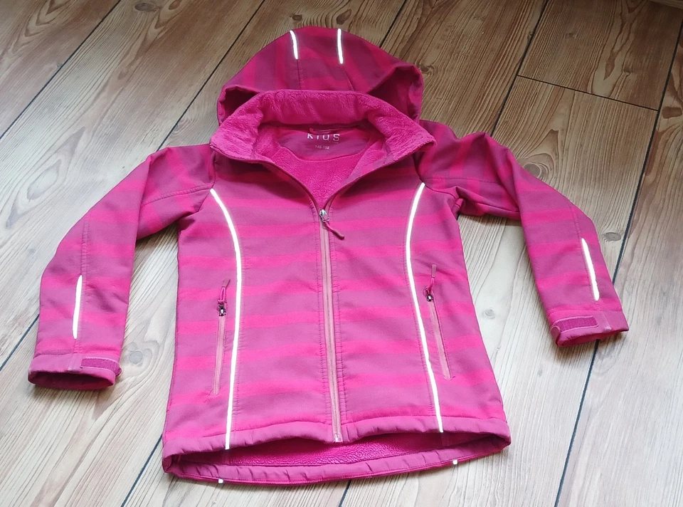 TCM Jacke Softshelljacke Übergangsjacke Teddyfutter Gr. 146/152 rosa - Bild 1 von 1