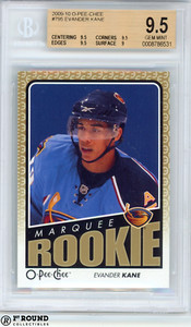 Evander Kane RC BGS 9.5: 2009-10 O-Pee-Chee Rookie Card POP 2