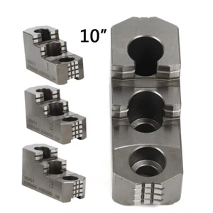 10" Double Step Hard Steel Jaws for Kitagawa Samchully B-210 1.5mmx60 CNC Lathe - Picture 1 of 12