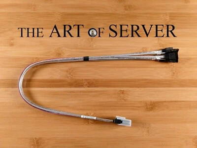 Supermicro CBL-0097L-03 51/51cm SFF-8087 To 4x SATA forward breakout +sideband - Image 1 of 4