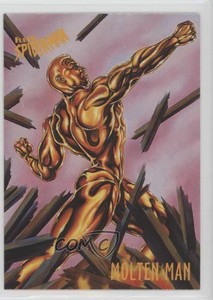 1997 Fleer Marvel Spider-Man International Molten Man #21 1k3