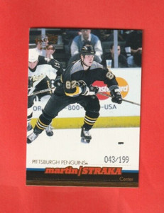 1999-00 Pacific GOLD parallel # 347 Martin Straka PITTSBURGH PENGUINS 043/199