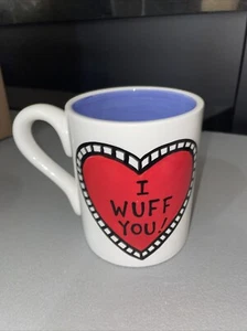 “I Wuff You! (with Hidden Heart & Paw Print Inside) • Coffee/Cocoa/Tea Mugs B-20 - Picture 1 of 5