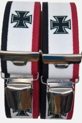 ABC - SUPERIOR Hosenträger USA Motive, Deutschland Bayern Länder extra starke ABC-Clips,35mm