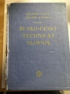1953 Russian Czech Technical Dictionary  - Bild 1 von 9
