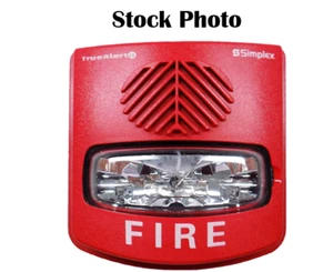 Simplex 49AV-WRFO Wall Red Fire Horn Strobe  FAST FREE SHIPPING b - Picture 1 of 4