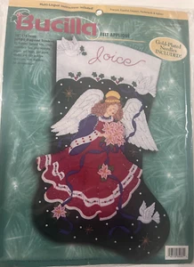 Bucilla Poinsettia Principessa Angelo Nuovo 28” Kit Calza Feltro Natalizio 84080 - Foto 1 di 2