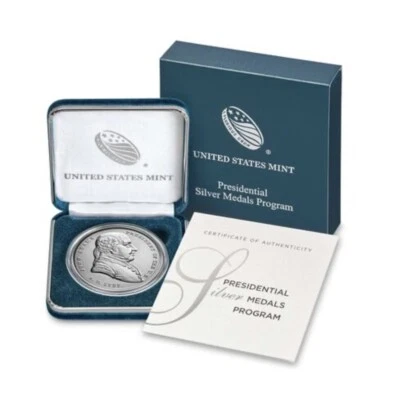 John Adams Presidential Silver Medal - Image 1 of 4