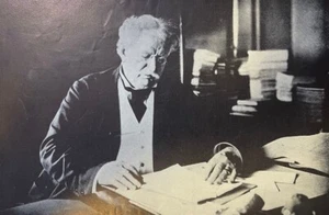 1908 Vintage Magazine Illustration Theodore N. Vail Bell Telephone System - Picture 1 of 2