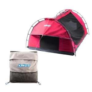 Adventure Kings Pink Double Swag Camping 4WD Dome Tent + Universal Storage Bag - Picture 1 of 12