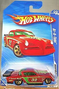 2009 Hot Wheels #165 Modified Rides 9/10 AT-A-TUDE Red Variation w/Gold 5 Spokes