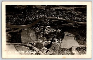 Postcard AK Fairbanks Alaska Aerial View of City Business Area RPPC 1940s #3 Q28 - Picture 1 of 2