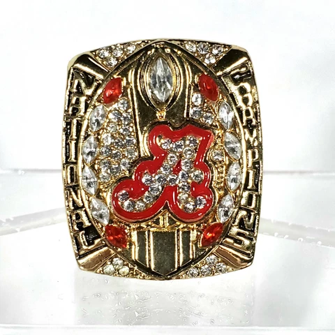 2015 Nick Saban Alabama Crimson Tide Football Team Replica Champ Ring HEAVY Cover