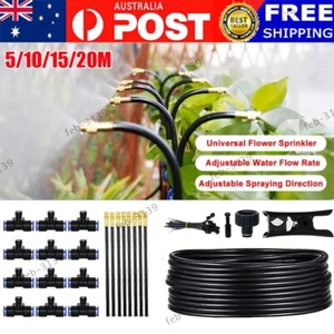 5-20M Adjustable Watering Irrigation Misting System Kit Automatic Garden Sprayer - Picture 1 of 20