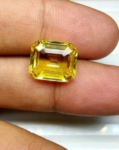 AAA 10.6 Cts Rare & Beautiful Yellow Sapphire By Raregem.in - Picture 1 of 5