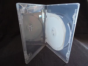 DVD COVER / CASES CLEAR SINGLE 2 DISC - 14MM - QUANTITY 2 ONLY - Foto 1 di 5