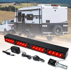 21.5" Wireless LED Light Bar Tow Stick Flashing Emergency Warning Magnetic Base - Picture 1 of 7