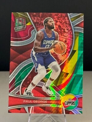2021-22 Panini Spectra Paul George  Asia Red & Yellow /75  LA Clippers - Image 1 of 4
